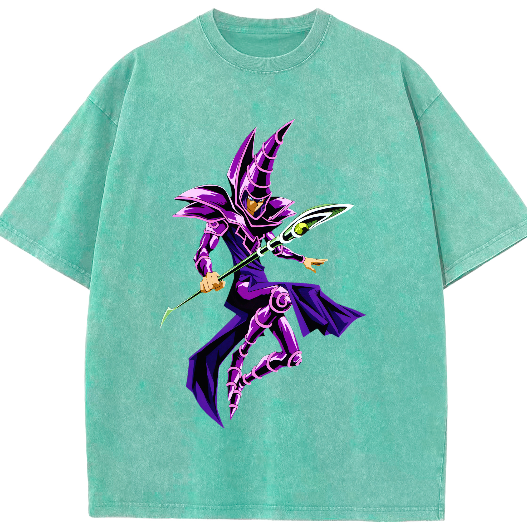 （画像用） 遊☆戯☆王 Yu-Gi-Oh! 綿100% ヴィンテージ風 半袖Tシャツ（フロントプリント）